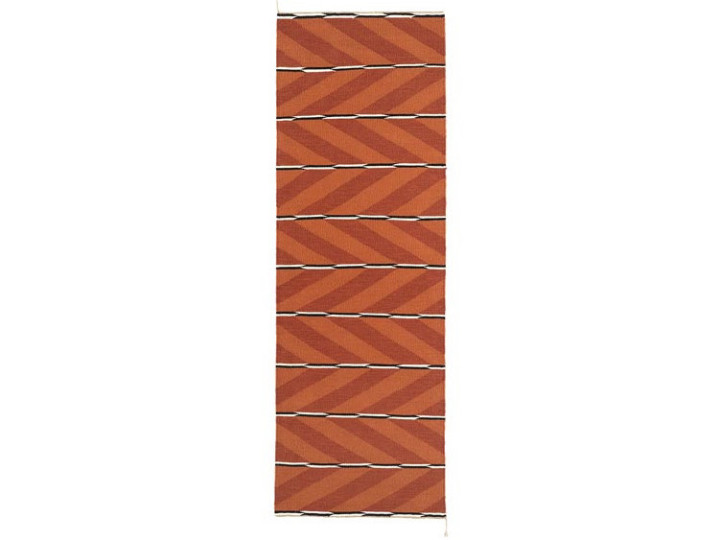 Tapis de couloir scandinave modèle VK6 orange