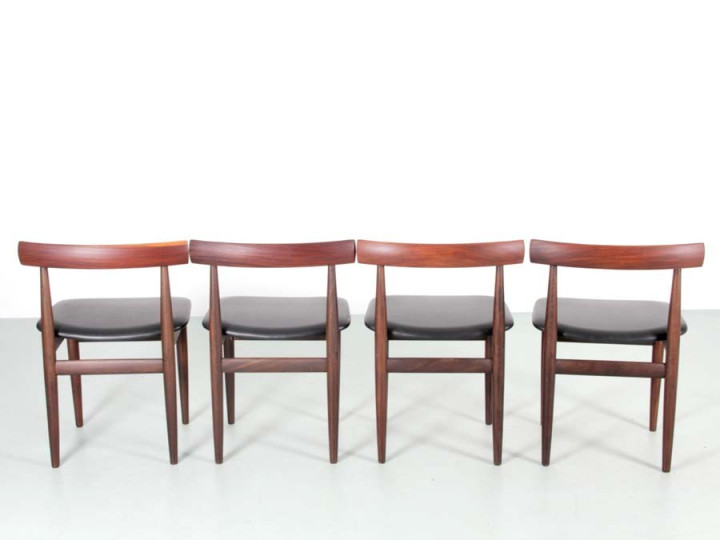 Mid-Century Modern scandinavian dining set in Rio rosewood by Hans ...