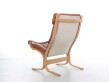 Fauteuil scandinave modèle Siesta, dossier haut