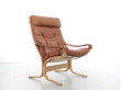 Fauteuil scandinave modèle Siesta, dossier haut