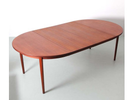 Mid-Century  modern scandinavian dining table in teak 