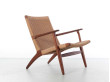 Mid century modern pair of lounge chair CH25 by Hans Wegner