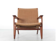 Mid century modern pair of lounge chair CH25 by Hans Wegner