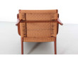 Mid century modern pair of lounge chair CH25 by Hans Wegner