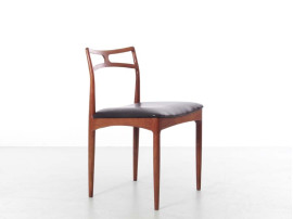 Mid-Century Modern Danish  set  of 6 dining chairs in Rio rosewood  by Johannes Andersen