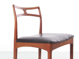 Mid-Century Modern Danish  set  of 6 dining chairs in Rio rosewood  by Johannes Andersen