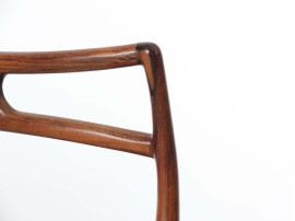 Mid-Century Modern Danish  set  of 6 dining chairs in Rio rosewood  by Johannes Andersen