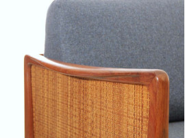 Mid-Century modern scandinavian sofa 2 seats FD451 by Peter Hvidty & Orla Mølgaard Nielsen