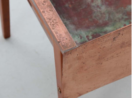 Mid-Century  modern scandinavian planter in copper 