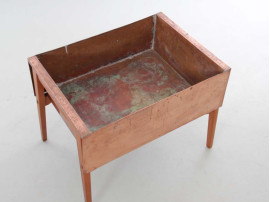 Mid-Century  modern scandinavian planter in copper 