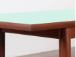 Table basse scandinave en teck et stratifié vert pâle 