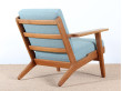 paire de fauteuils scandinaves modèle GE 390 de Hans Wegner pour Getama