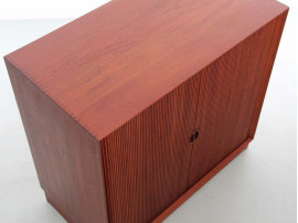 Mid-Century modern scandinavian  jealousy cabinet in solid teak by Peter Hvidt et Orla Mølgaard Nielsen