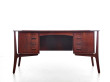 Grand bureau scandinave en palissandre de Rio