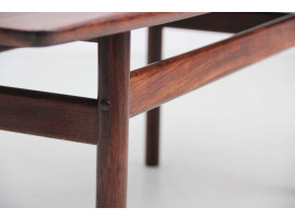 Mid-Century  modern scandinavain coffee table in Rio rosewood by Grete Jalk