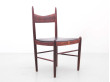 Mid-Century  modern scandinavian set of 6 dining chairs in Rio rosewood by H. Vestervig Eriksen