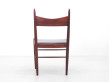 Mid-Century  modern scandinavian set of 6 dining chairs in Rio rosewood by H. Vestervig Eriksen