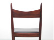 Mid-Century  modern scandinavian set of 6 dining chairs in Rio rosewood by H. Vestervig Eriksen