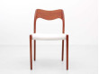 Mid-Century  modern scandinavian set of 6 teak dining chairs model 71 by Niels O. Møller