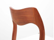 Mid-Century  modern scandinavian set of 6 teak dining chairs model 71 by Niels O. Møller