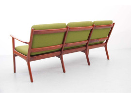 Mid-Century  modern scandinavian PJ112 sofa 3 seats by Ole Wanscher