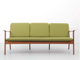 Mid-Century  modern scandinavian PJ112 sofa 3 seats by Ole Wanscher