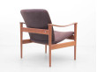 Mid-Century  modern scandinavian 711 loungechair by Fredrik Kayser. New edition