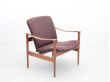 Mid-Century  modern scandinavian 711 loungechair by Fredrik Kayser. New edition