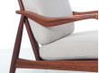 Mid-Century  modern scandinavian pair of lounge chair in teak