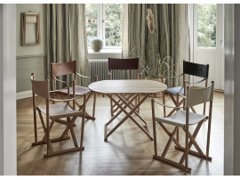 Mid-Century  modern scandinavian chair Folding MK16 by Mogens Koch. New product. Fabric