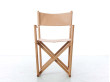 Mid-Century  modern scandinavian chair Folding MK16 by Mogens Koch. New product. Leather