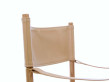 Mid-Century  modern scandinavian chair Folding MK16 by Mogens Koch. New product. Leather