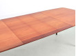 Mid-Century modern dining table in teak 6/10 seats.