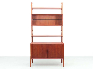 Mid century modern scandinavian free standing shelves in teck