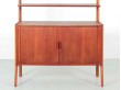 Mid century modern scandinavian free standing shelves in teck