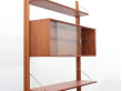 Mid century modern scandinavian free standing shelves in teck