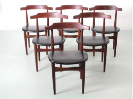 Mid-Century Modern dining set by Hans Olsen for Frem Rojle.