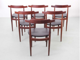 Mid-Century Modern dining set by Hans Olsen for Frem Rojle.