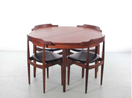 Dining set scandinave en teck. 