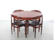 Dining set scandinave en teck. 