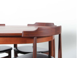 Mid-Century Modern dining set by Hans Olsen for Frem Rojle.