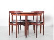 Dining set scandinave en teck. 