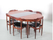 Dining set scandinave en teck. 