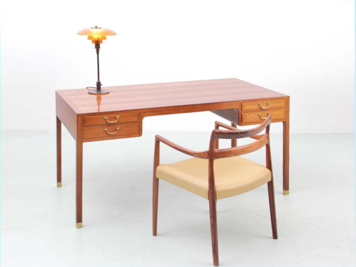 Bureau scandinave en palissandre de Rio