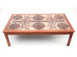 Mid century modern scandinavian coffe table with ceramic tiles
