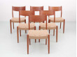 Suite de 6 chaises  en teck de Cees Braakman