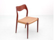 Mid-Century  modern scandinavian set of 4 chairs model 71 by Niels Møller