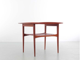 Table d'appoint scandinave en teck massif modèle FD 510