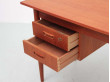 Mid century modern scandinavian desk in teak.