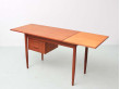 Mid century modern scandinavian desk in teak.